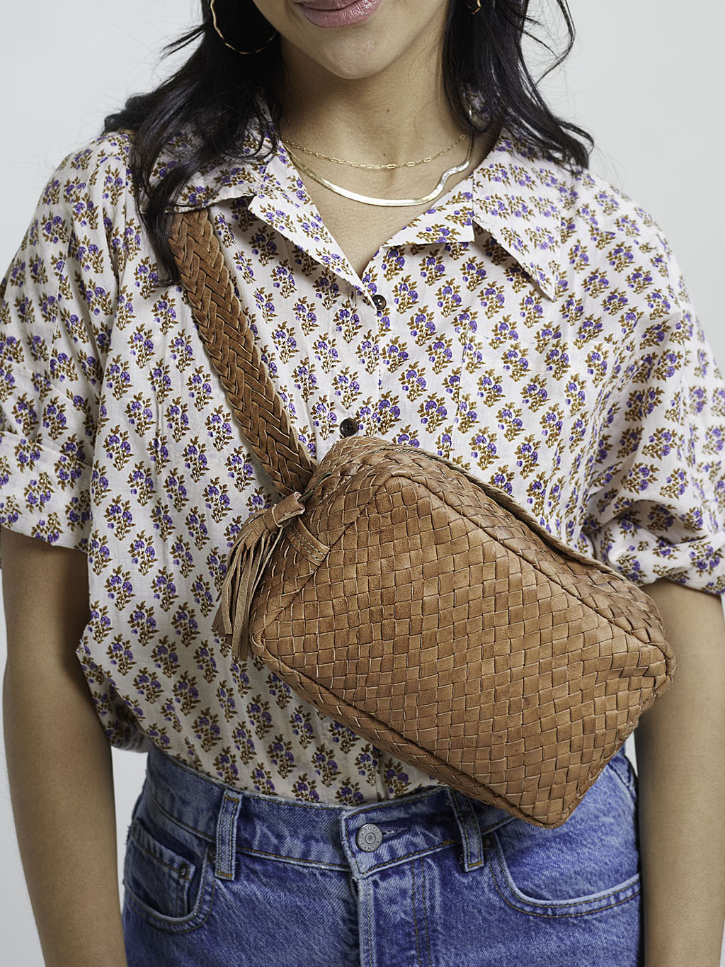 Franny Everyday Braided Leather Belt Bag – Minda Living
