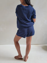 Load image into Gallery viewer, Beachside Crochet Shorts - French Navy
