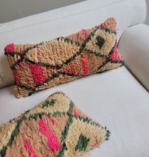 Load image into Gallery viewer, Vintage Wool Pillow - Neon Pink
