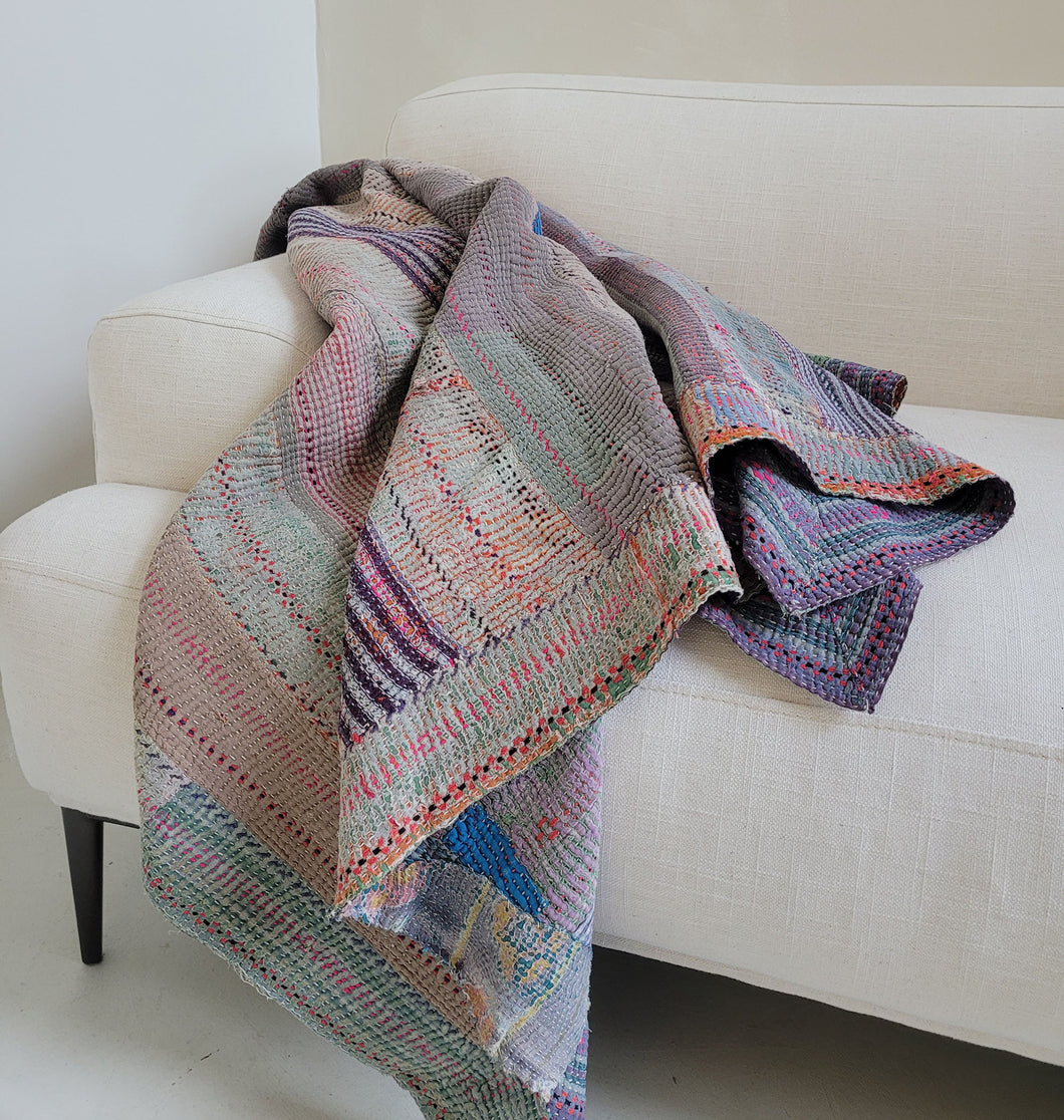 Kantha Quilt No. 087