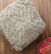 Load image into Gallery viewer, Vintage Wool Floor Cushion | Neutrals
